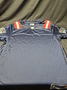 Vintage NFL Pro Line New England Patriots Blank Jersey Navy Men's Large NWT